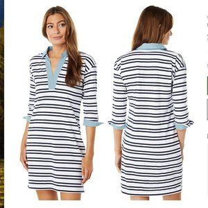 NEW Southern Tide Stripe Shirt Dress Beach